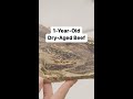 Cutting Open 1-Year-Old Dry-Aged Beef #shorts