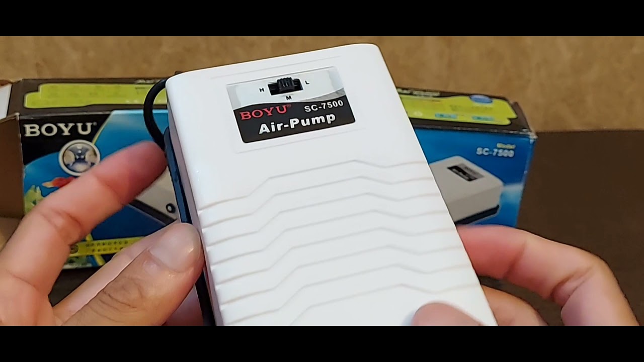 boyu sc7500 aquarium air pump YouTube