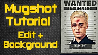 CARA EDIT MUGSHOT  (BACKGROUND + STIKER + EFEK = MUDAH DAN CEPAT ) PICSART
