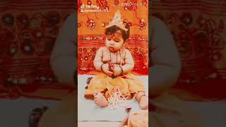 Baby photoshoot at home ideas | theme Krishna Janmashtami
