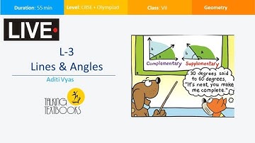 L-3 Lines and Angles | Class 7 Crash Course | Aditi Vyas | TTB