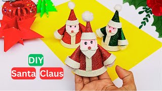 DIY Santa Claus with glitter sheets || DIY Christmas decor ideas || Christmas crafts