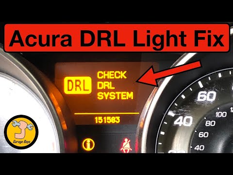 How to clear DRL light on Acura