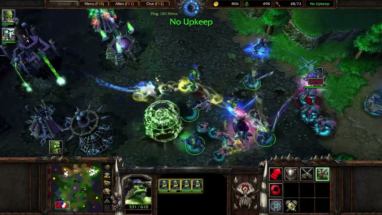 Warcraft 3 Frozen Throne 1v1 Рейтинговая карта Last Refuge - Орки против Нежити MMR 4903