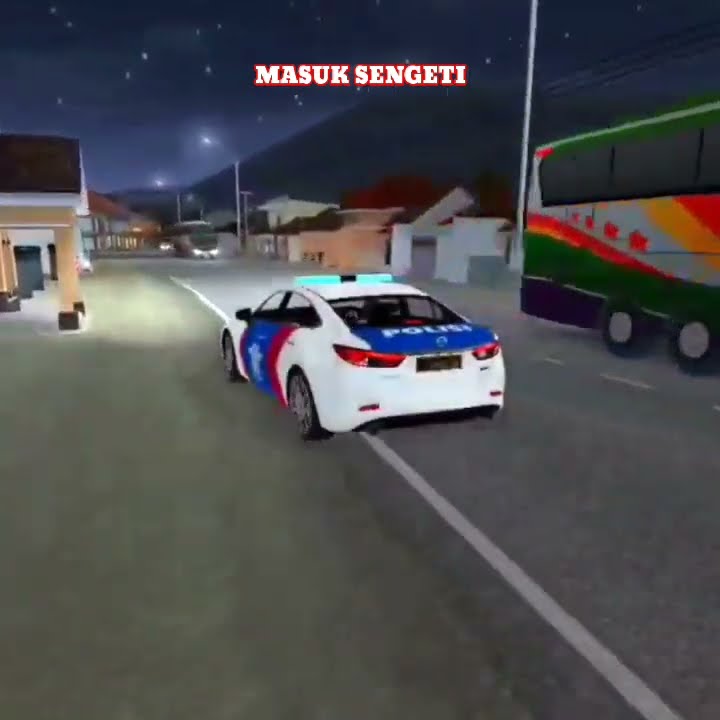 Monitor Sirine Polisi Patwal l Bus Simulator Indonesia l BUSID