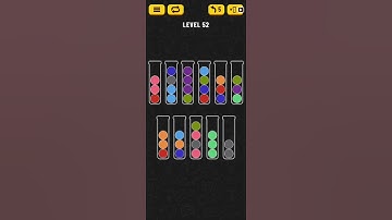Ball Sort Puzzle Level 52 WalkThrough Solution Gameplay