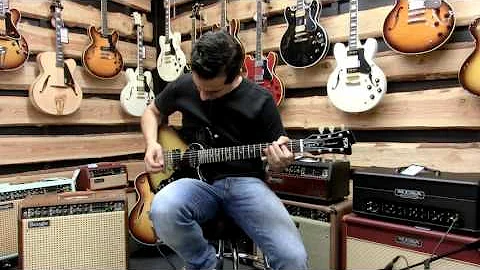 FGN Guitars J Standard Flame Flattop HH Dark Brownburst von Rockland Music