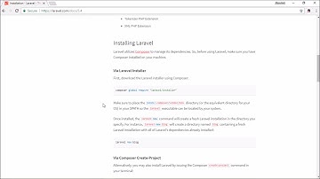 Laravel installation using composer step by step in hindi