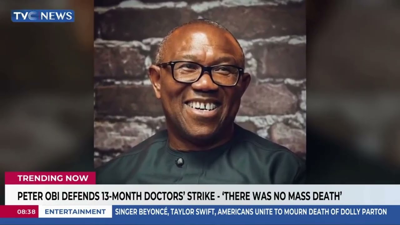 Peter Obi faces backlash over defense of 13-month doctor’s strike