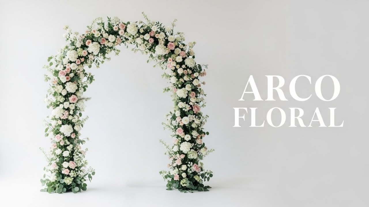 Conoce cómo realizamos un arco de flores con bases de fácil montura y desmontura 🌾