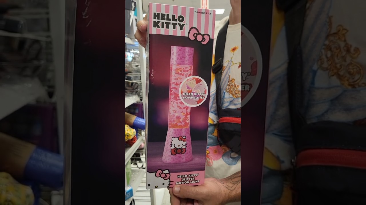 HELLO KITTY SHAPED GLITTER MOTION LIGHT $15.99 - SANRION CARTOON CHACTER ROOM DECOR FUN