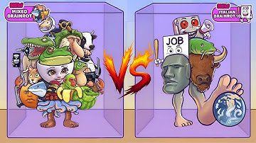 Merge Fellas Italian Brainrot Gameplay Walkthrough Reaching Max Level x2 Brainrot All Bosses