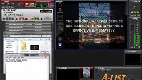 A-LIST MultiZone 9: Displaying an Emergency Graphic