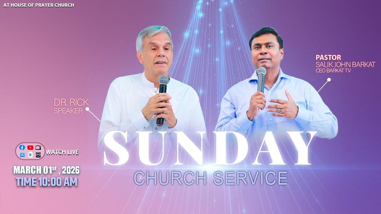 🔴🅻🅸🆅🅴 𝐒𝐮𝐧𝐝𝐚𝐲 𝐂𝐡𝐮𝐫𝐜𝐡 𝐒𝐞𝐫𝐯𝐢𝐜𝐞 | 𝐁𝐚𝐫𝐤𝐚𝐭 𝐓𝐕 𝐏𝐚𝐤𝐢𝐬𝐭𝐚𝐧 ||  1 March 2026