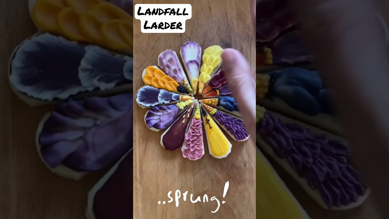 Landfall Larder Spring cookie reveal mix flower biscuit short satisfying