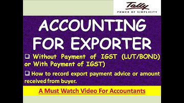 EXPORT OR IMPORT ENTRY IN TALLY ERP | EXPORT ENTRY WITH LUT/BOND OR WITH PAYMENT OF IGST IN TALLY