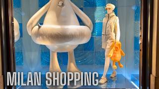 Milan Luxury Window Displays 🇮🇹 | Vittorio Emanuele Gallery | High-End Fashion Brands in Milano
