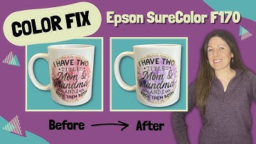 How To Fix Your Color on Your Epson F170 Using an iMac