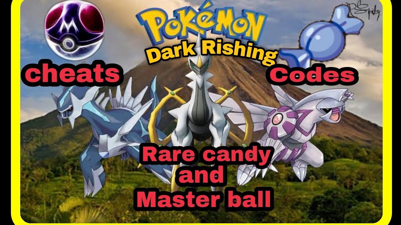 Pokemon dark rising 2 cheat of masterball & rare candy 