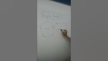Pentagon Interior Angle Calculation | Quick Tutorial#shorts