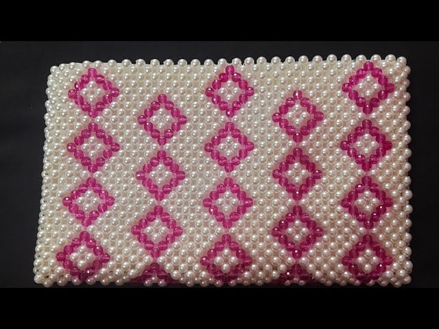 Pearl purse || मोती का पर्स || મોતી ક પરસએ || beaded bag || hand bag ||  clutch || pearl bag || - YouTube