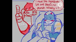 raph's food allergies (rottmnt comic dub) ll read on the description ll