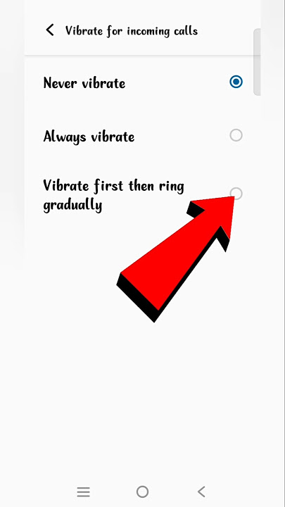 How To Enable Vibrate First Then Ring Incoming Call | Vibrate First Then Ring Gradually | #sorts