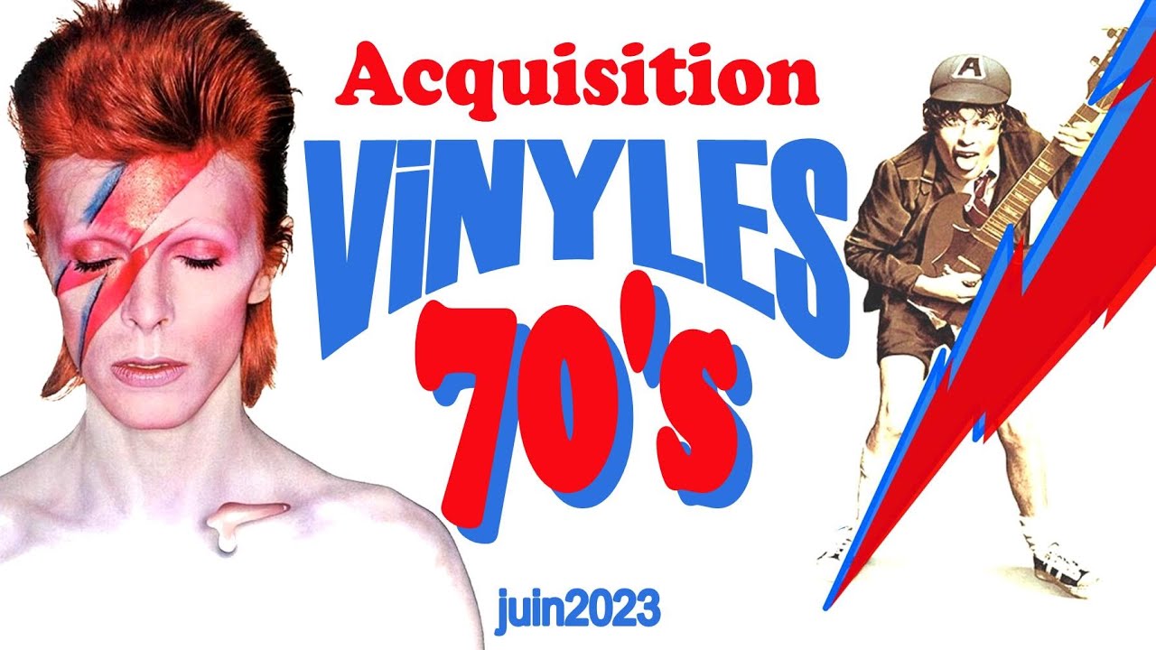 Vinyles 70s achets en vide grenier et sur le net