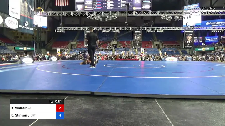 113 Lbs Semifinal - Kellen Wolbert, Wisconsin Vs C...
