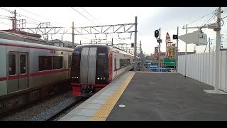 名鉄2207F知立駅到着 Meitetsu series 2200 arriving at Chiryu