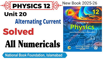 Unit 20 Solved  Numericals Alternating Current Class 12 Physics National book foundation