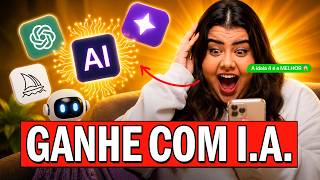 5 formas de ganhar dinheiro com IA em 2026 (Fazendo do sofá, usando celular)