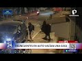 Comas: delincuentes en auto vacían una casa