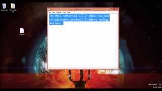 How to password protect folder without software using notepad screenshot 1