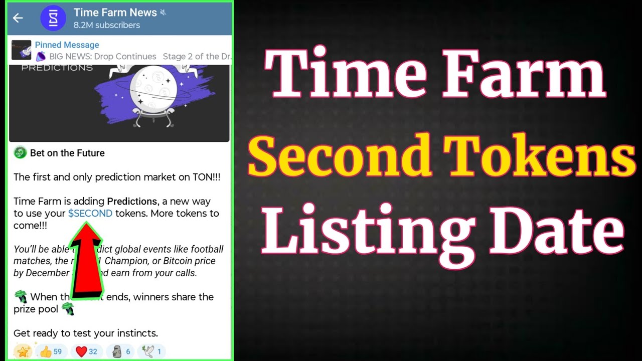 Tim Farm News Today | Time Farm Second Tokens | Time Farm Listing Update 