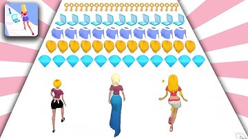 Makeover Run 👩‍❤️‍💋‍👨💍🌸 all levels walkthrough gameplay android and iOS #15