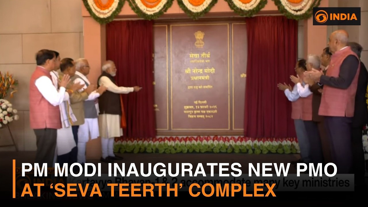 PM Modi inaugurates new PMO at ‘Seva Teerth’ complex, Kartavya Bhavan buildings | DD India