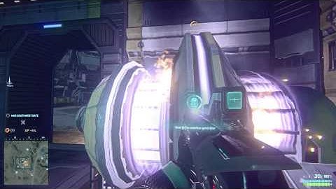 PlanetSide2 repairing a generator objective