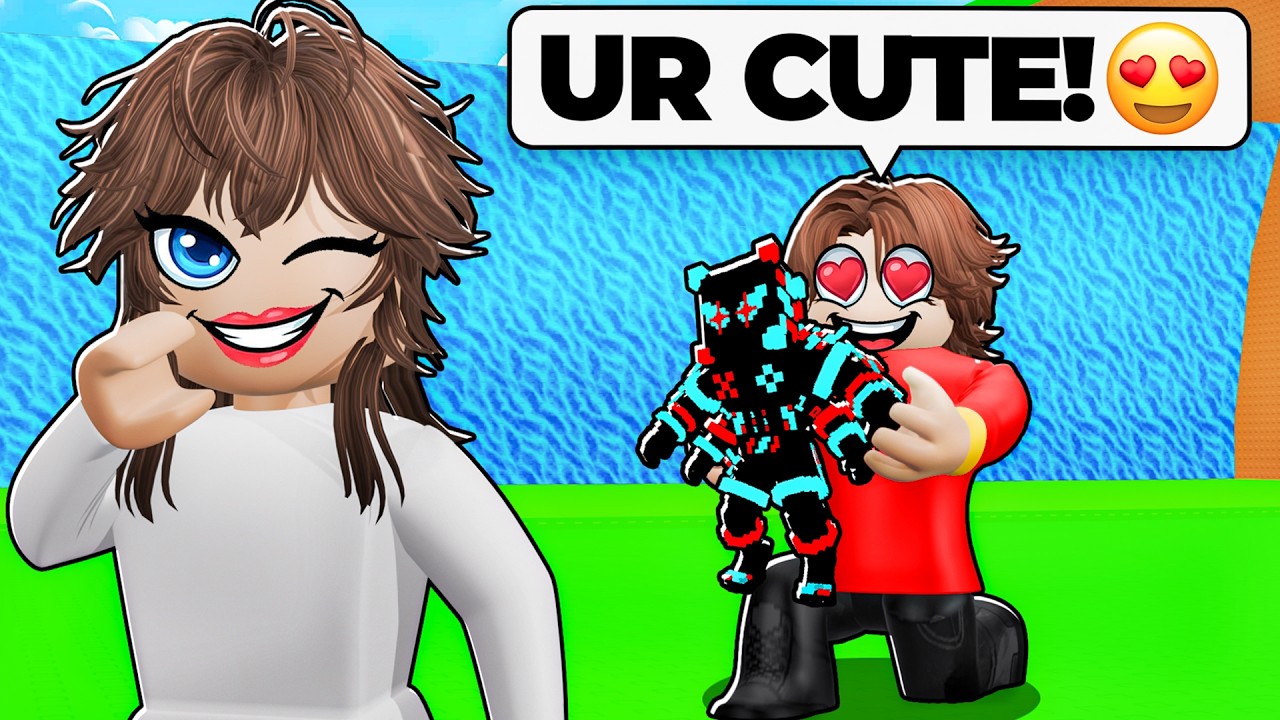 I Pretended To Be an E-GIRL, and Got INFINITY BRAINROTS in Escape Tsunami for Brainrots!