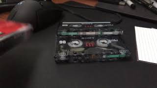 Mis-cut Leader Tape on a 1995-96 Sony HF