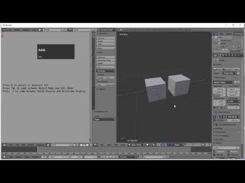 Blender Tutorial: Select/Deselect, Object Mode/Edit Mode, Solid Display/Wireframe Display