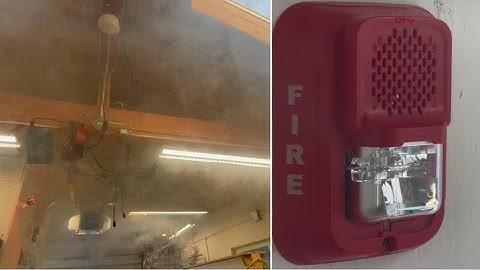 Setting off fire alarms with fog machine