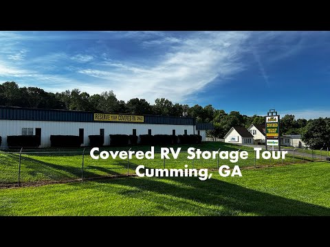 Covered RV and Boat Storage Cumming GA Tour - YouTube