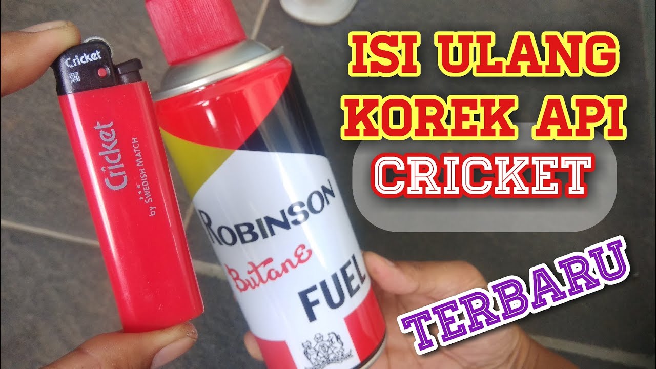 Cara Isi ulang Korek GAS CRICKET TERBARU 2022 - YouTube