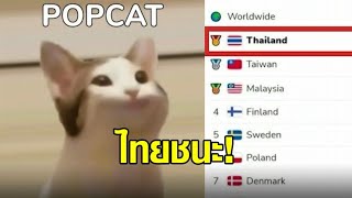 ไทยชนะ! ชาวไทยรัวนิ้วเพื่อชาติ โค่นไต้หวัน คว้าที่ 1 POPCAT - ผู้คิดค้นเกมร่วมคอลเอาท์ การเมืองไทย