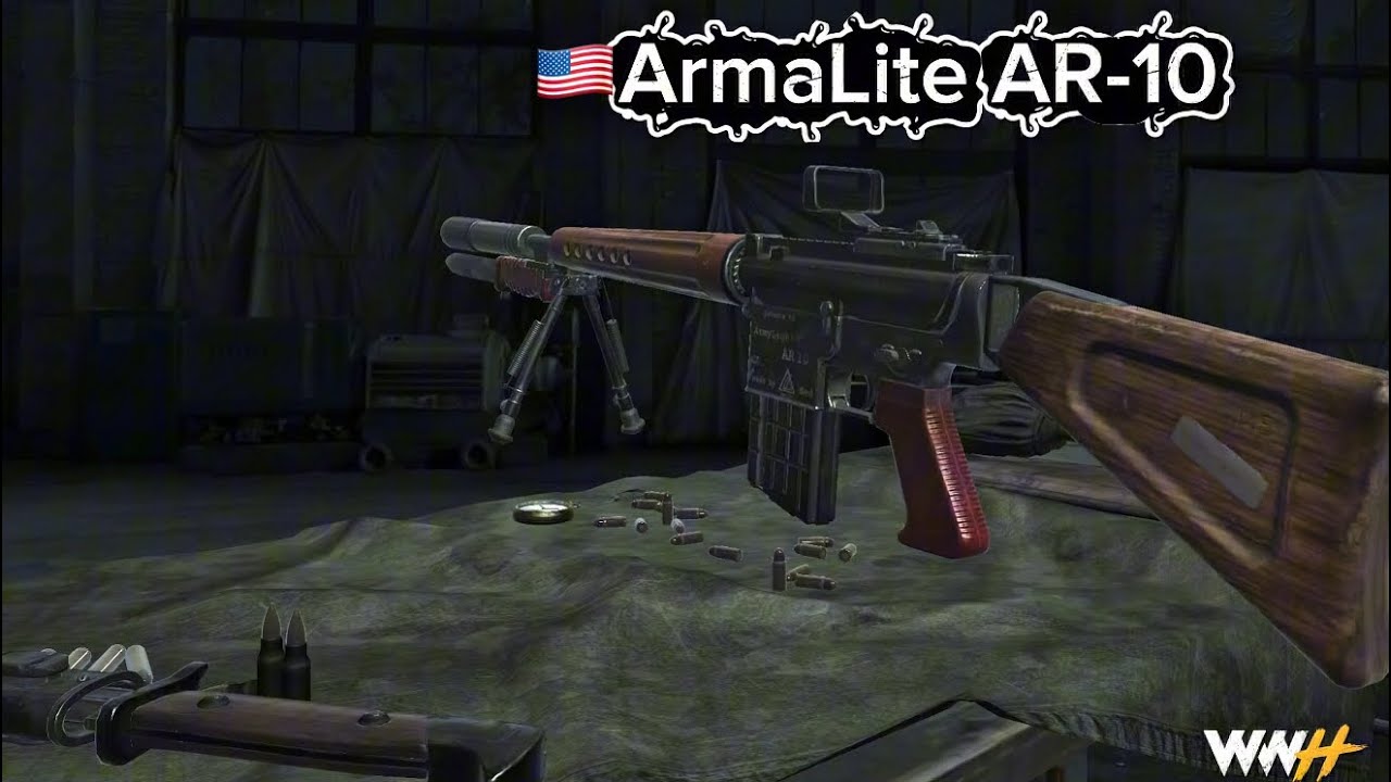 BEST NEW GUN ARMALITE AR-10🔥  4К WORLD WAR HEROES