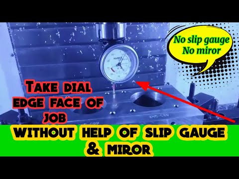 How to take work offset  edge face of the part | without use slip gauge mirror #cnc tips & tricks
