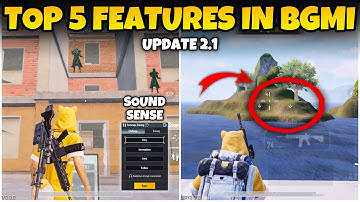 TOP 5 NEW FEATURES IN BGMI 2.1 UPDATE🔥BGMI/PUBG MOBILE TIPS & TRICKS (Part-1)