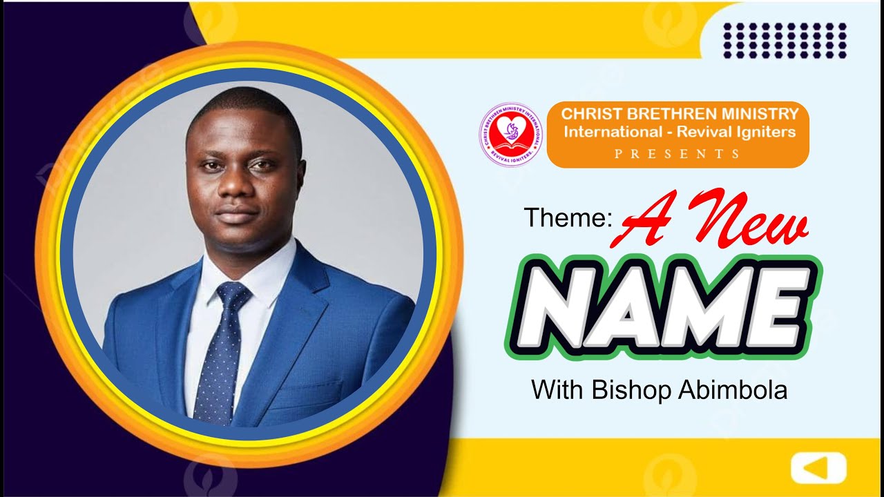 Topic: The New Name With Bishop Abimbola Olawale - YouTube