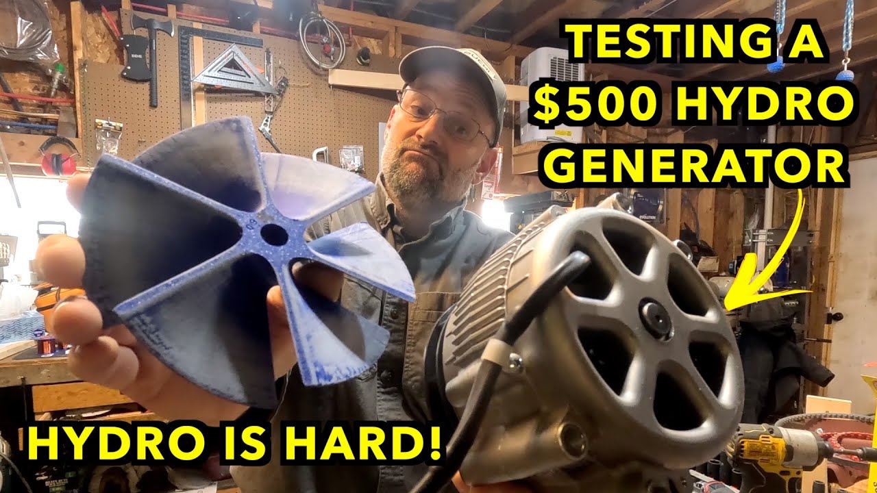 Testing A Real Hydro Generator, Missouri Wind & Solar Freedom 1600 PMG